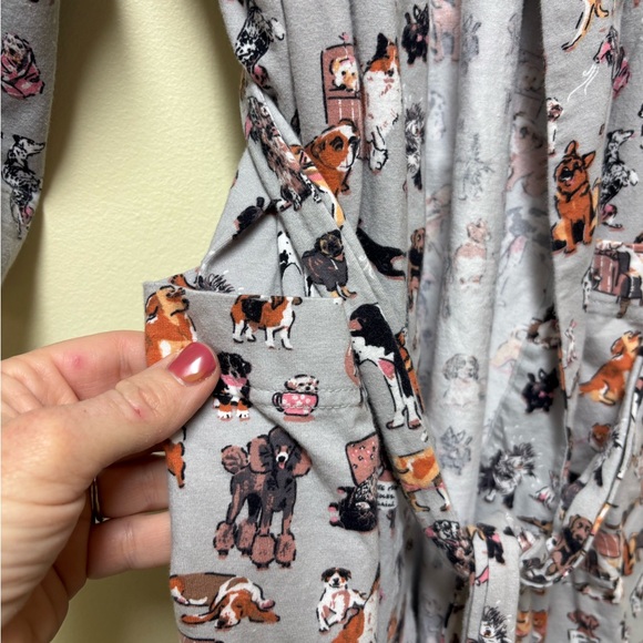 Vera Bradley DOG SHOW Knit Robe Small Medium - Picture 4 of 6